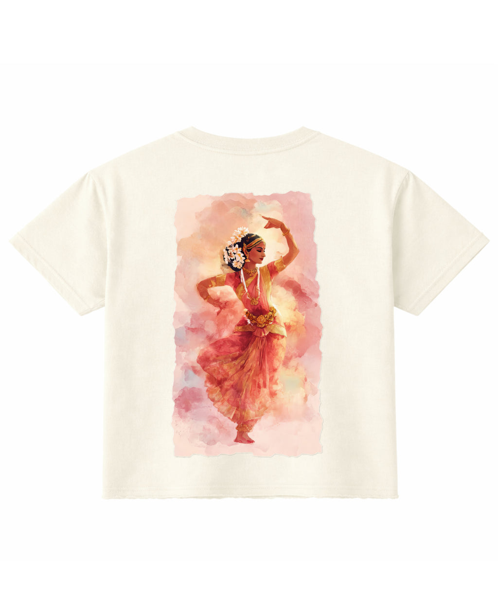 Off White Boxy Fit T-shirt Back Design