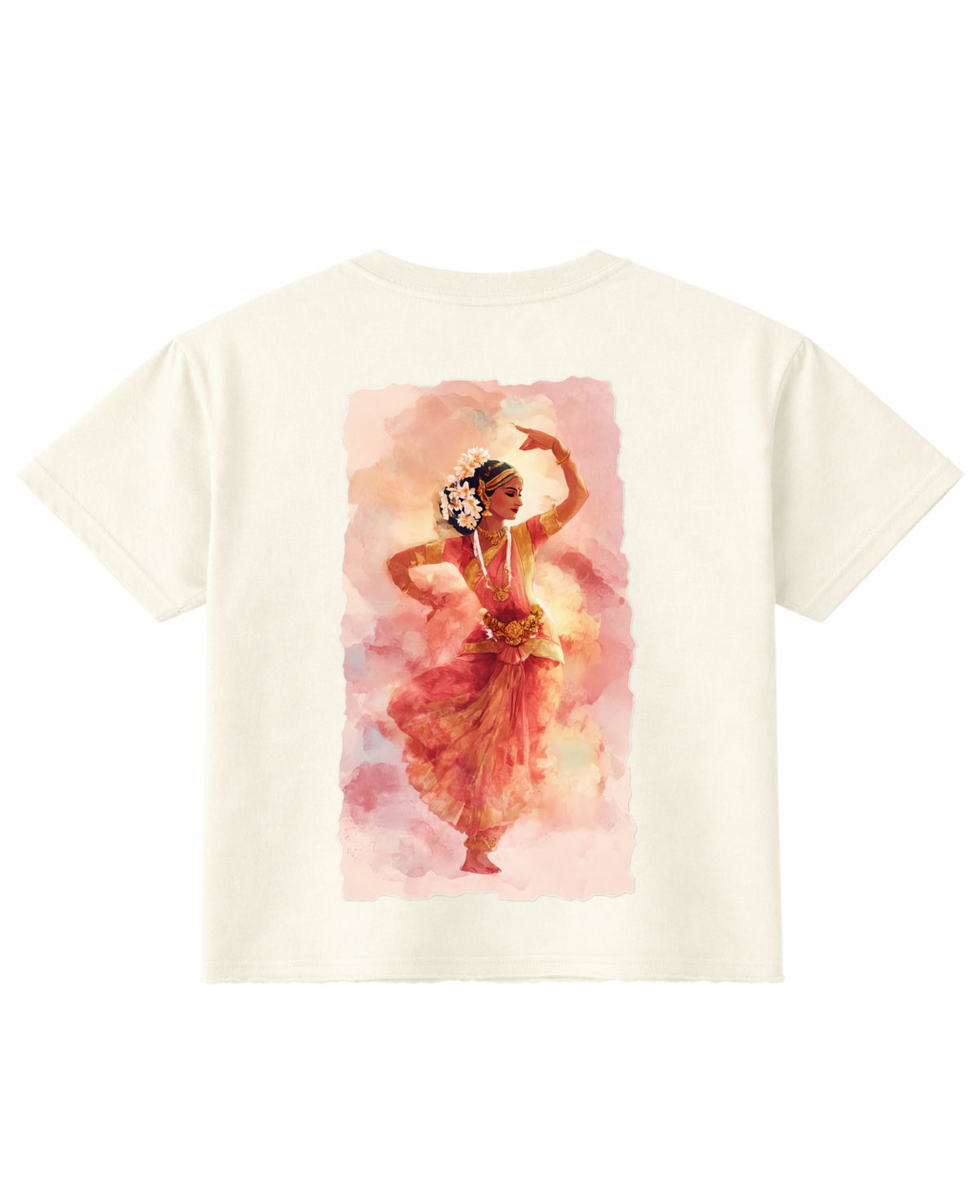 Off White Boxy Fit T-shirt Back Design