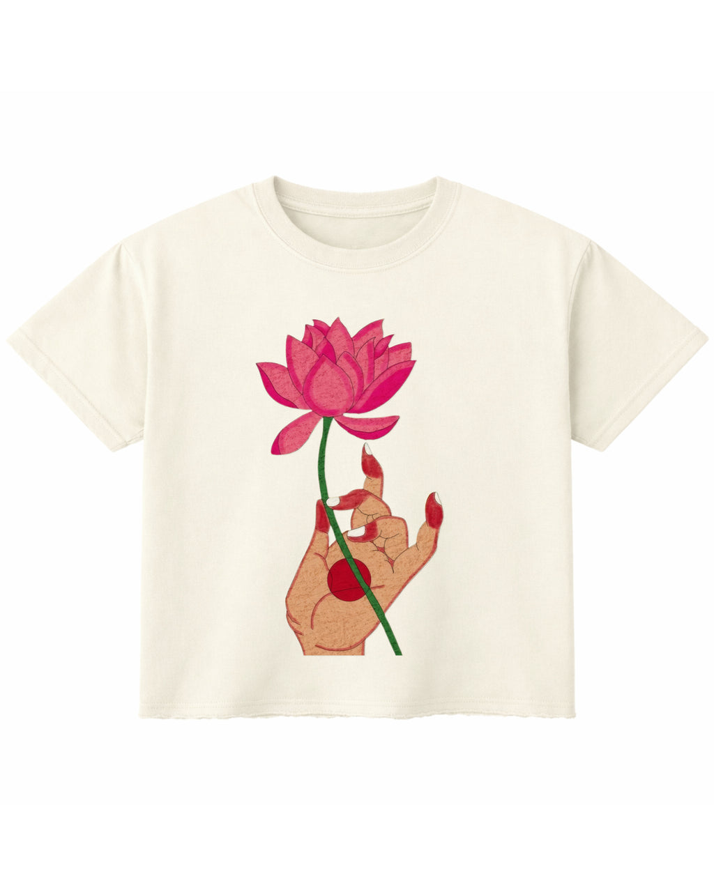 Off White Boxy Fit T-shirt Front Design