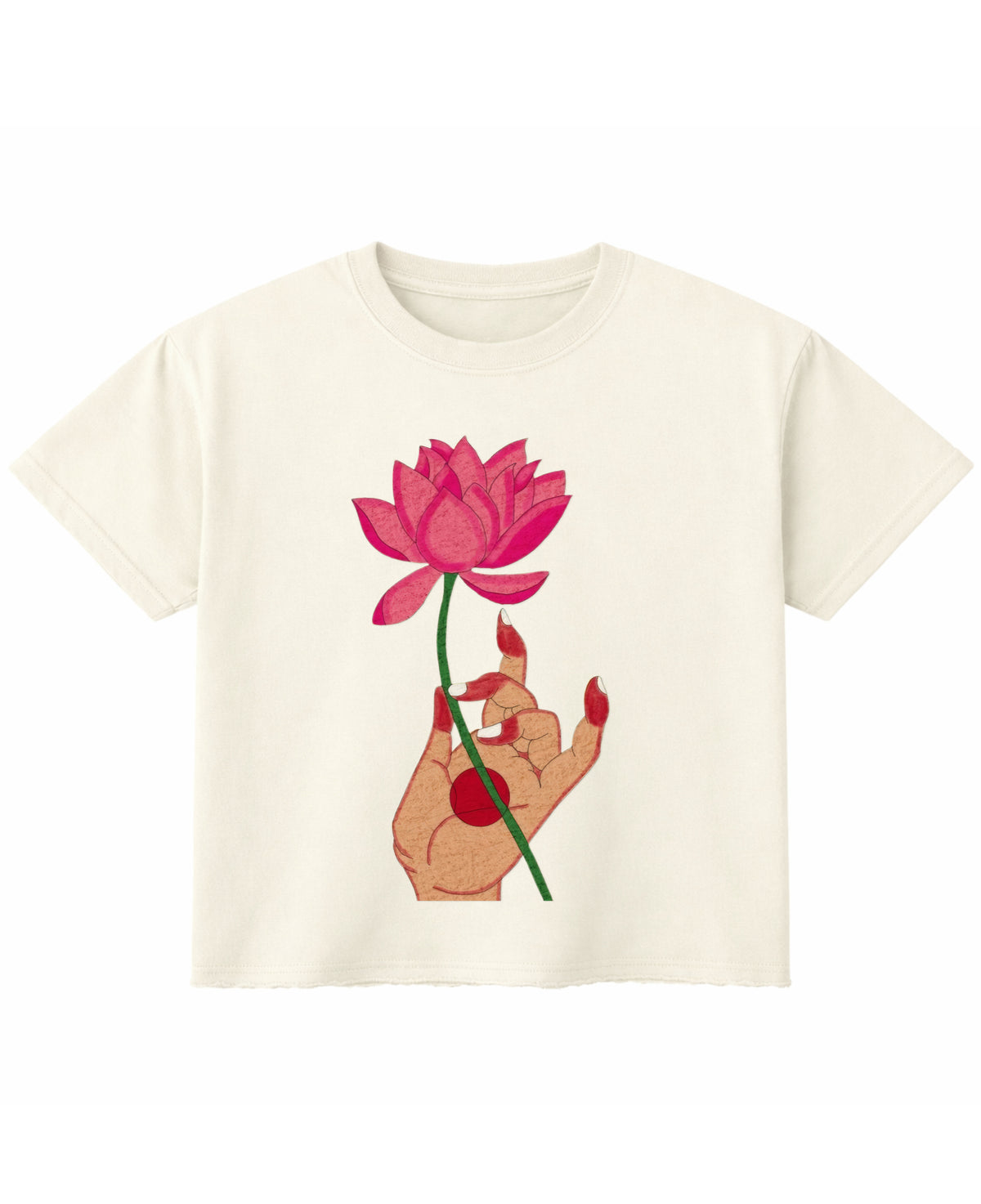 Off White Boxy Fit T-shirt Front Design