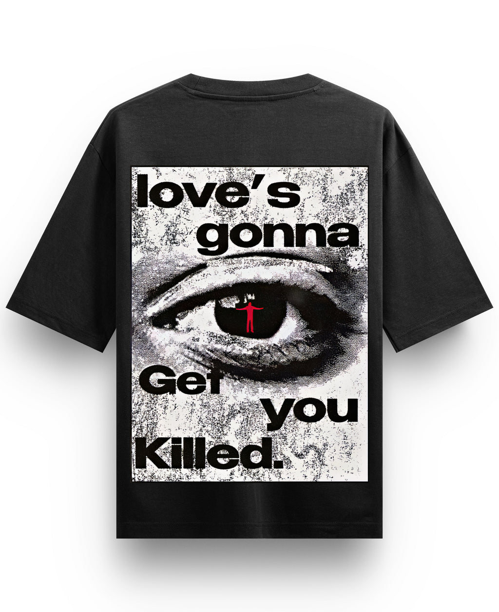 Black Oversized T-shirt Back Design