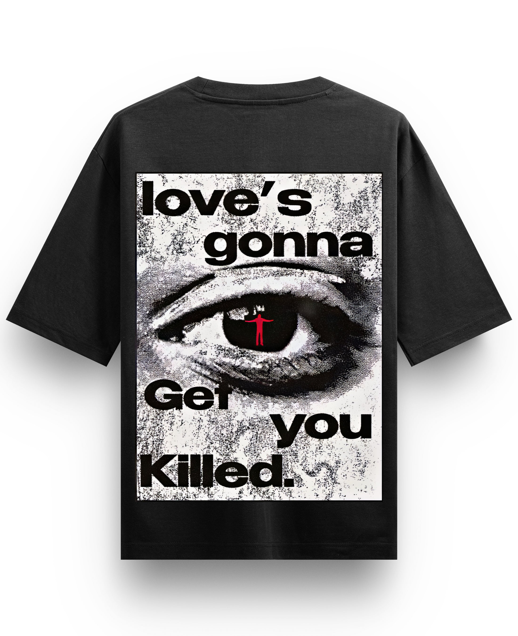 Black Oversized T-shirt Back Design