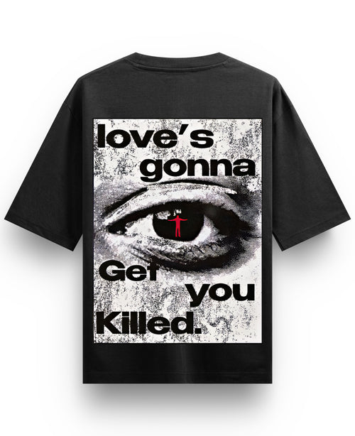 Black Oversized T-shirt Back Design