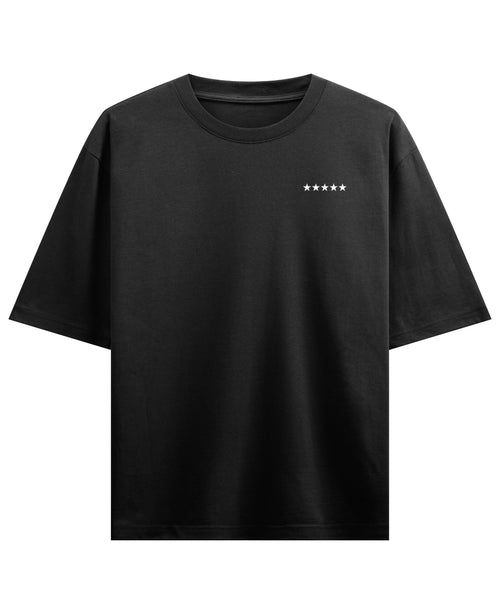 Black Oversized T-shirt Front Design