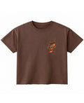 Brown Boxy Fit T-shirt Front Design