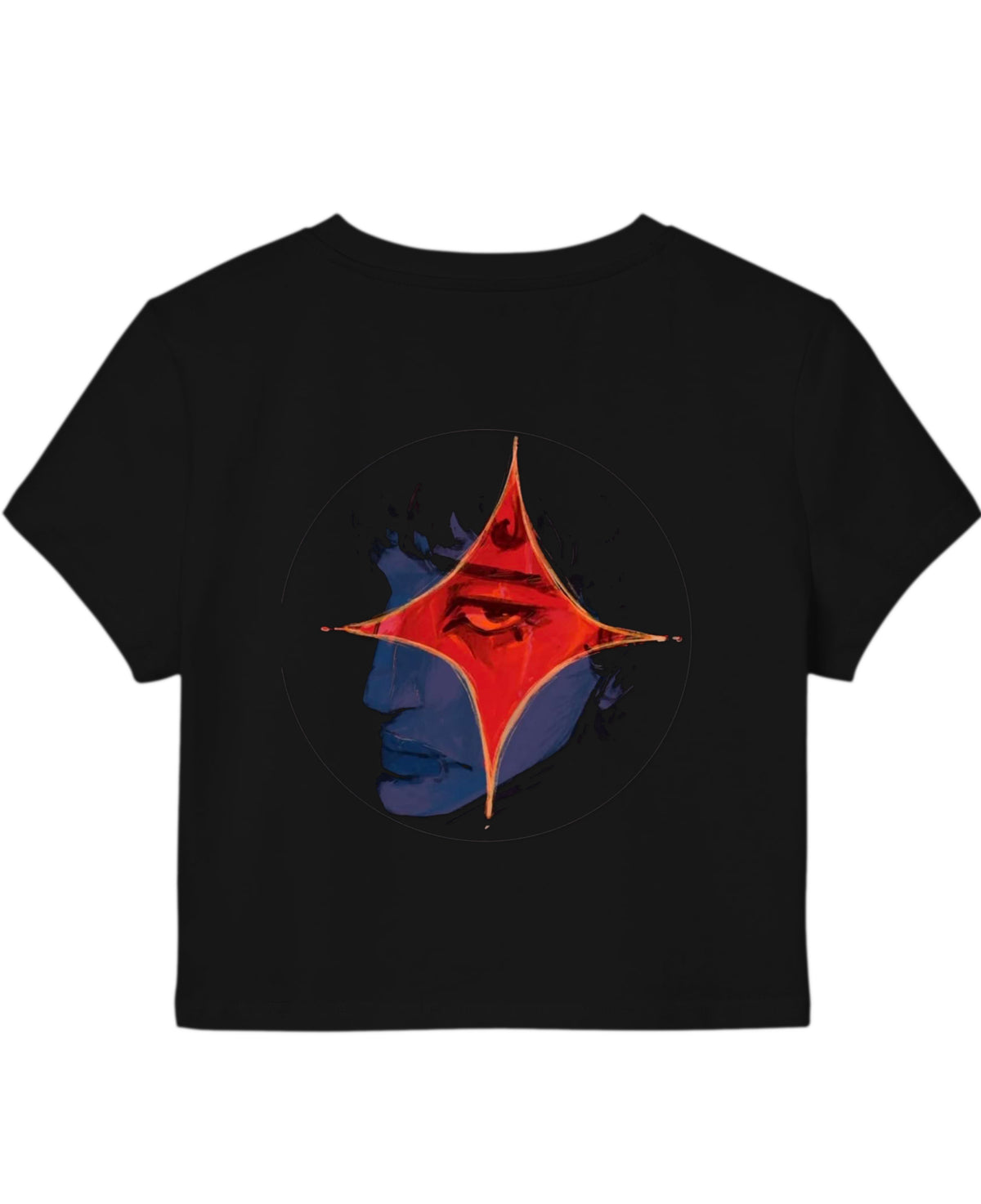 Black Baby Tee Back Design
