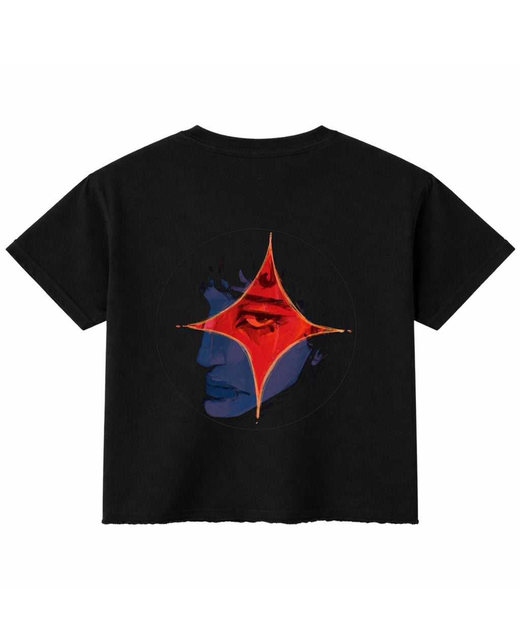 Black Boxy Fit T-shirt Back Design