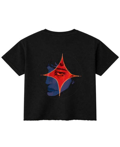 Black Boxy Fit T-shirt Back Design