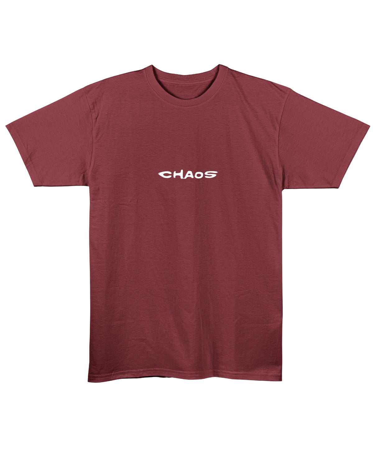 Maroon Regular Fit T-shirt Front Design