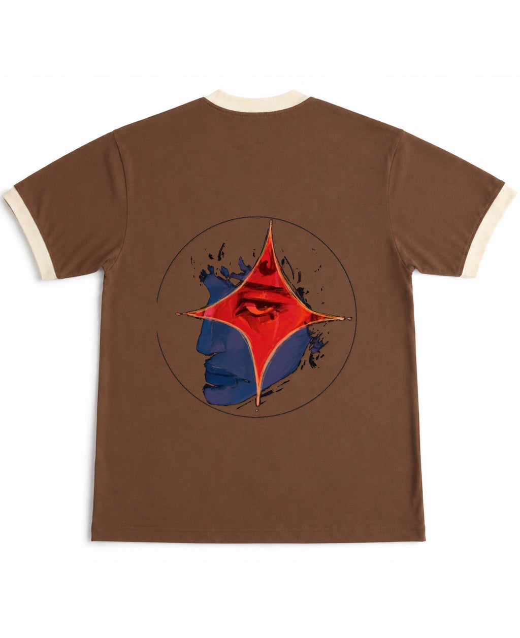 Mousse & Cream Ringer tee Back Design