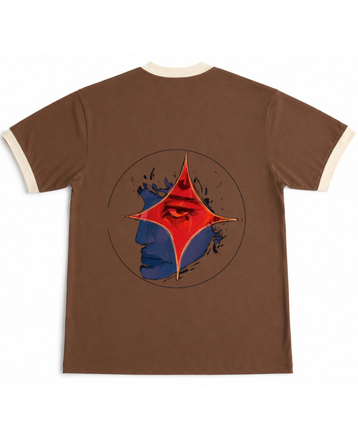 Mousse & Cream Ringer tee Back Design