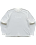 Off-white waffle knit oversized full-sleeve Front Design