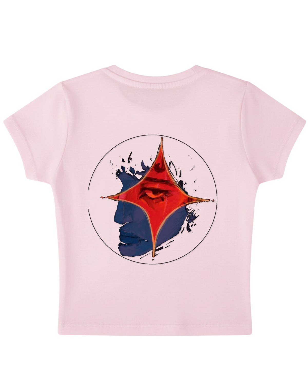 Baby Pink Baby Tee Back Design