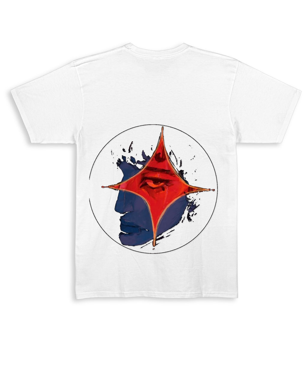 White Regular Fit T-shirt Back Design