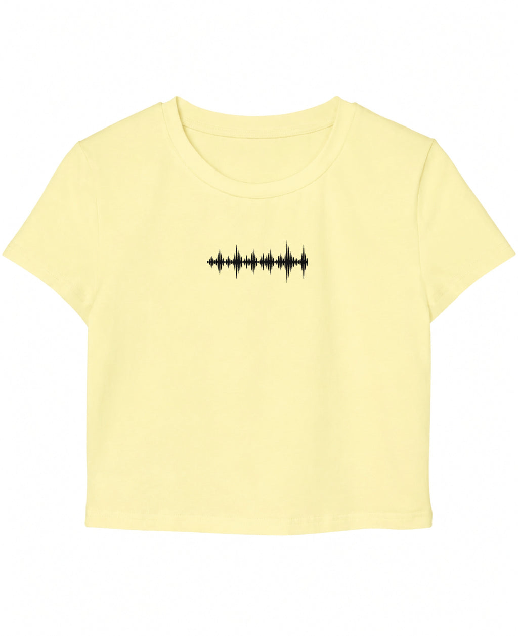 Butter Yellow Baby Tee Front Design
