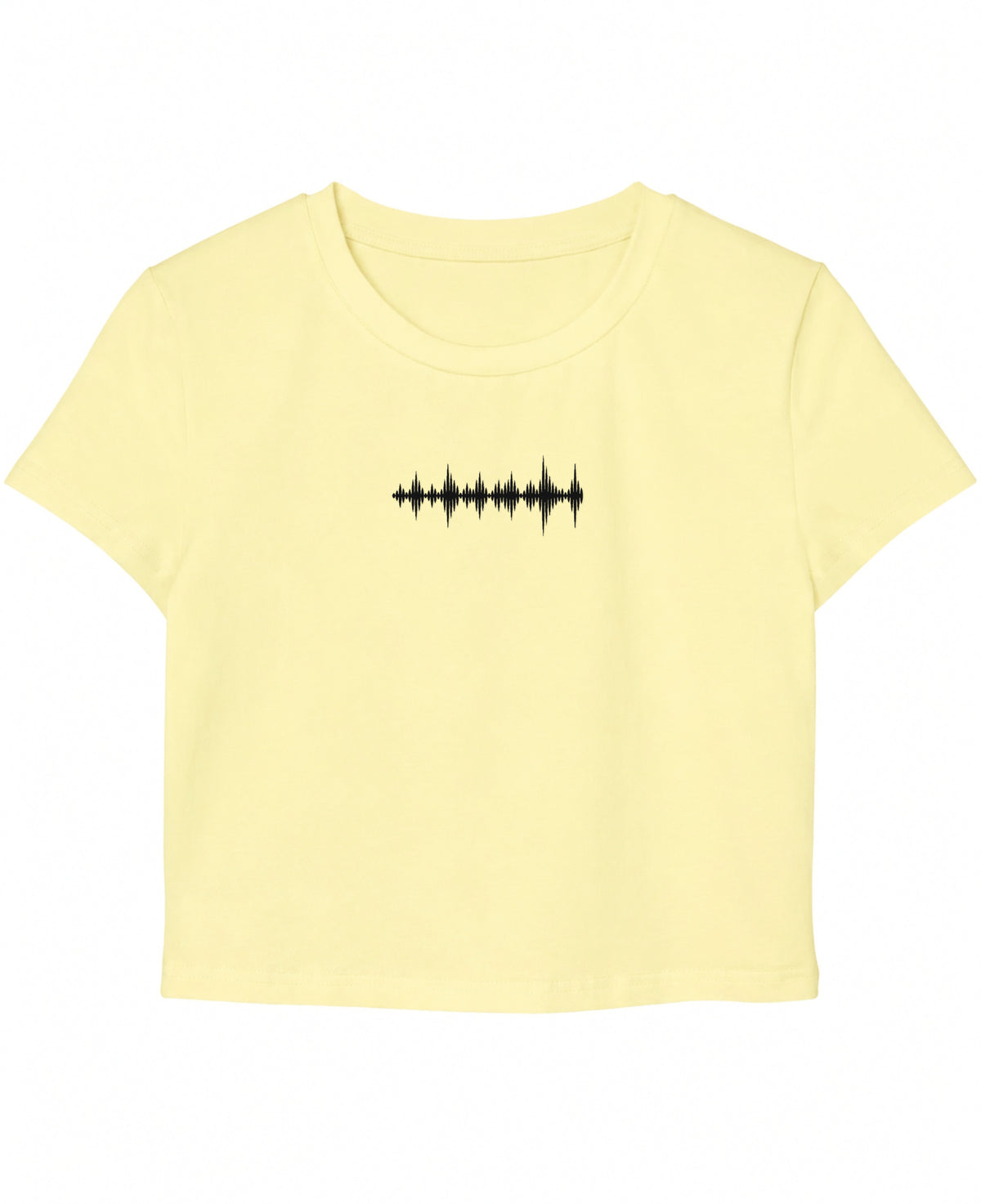 Butter Yellow Baby Tee Front Design