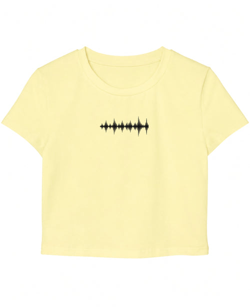 Butter Yellow Baby Tee Front Design