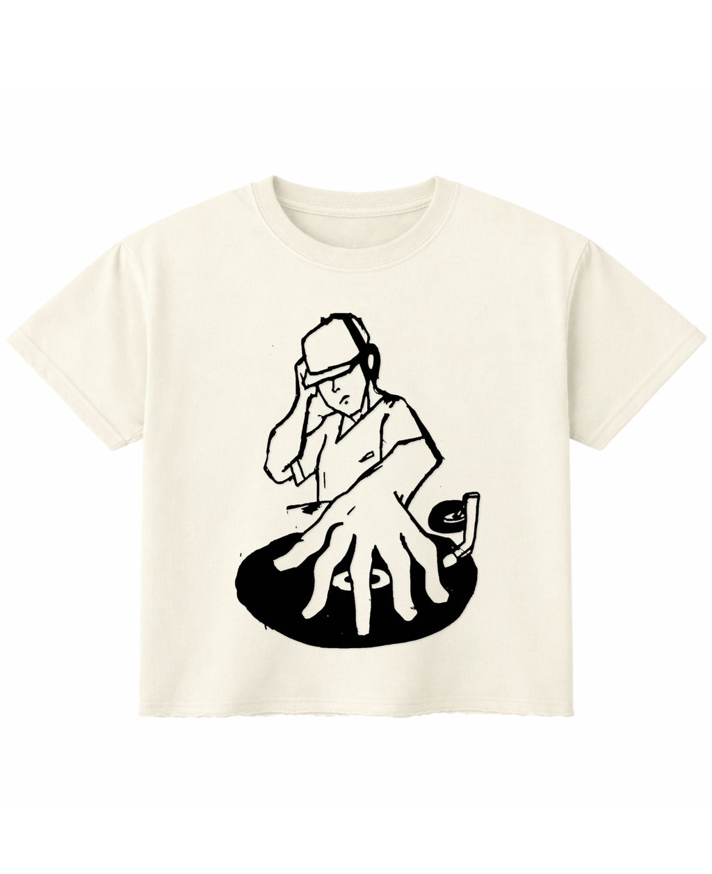 Off White Boxy Fit T-shirt Front Design