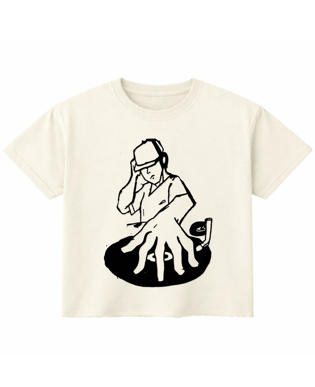 Off White Boxy Fit T-shirt Front Design