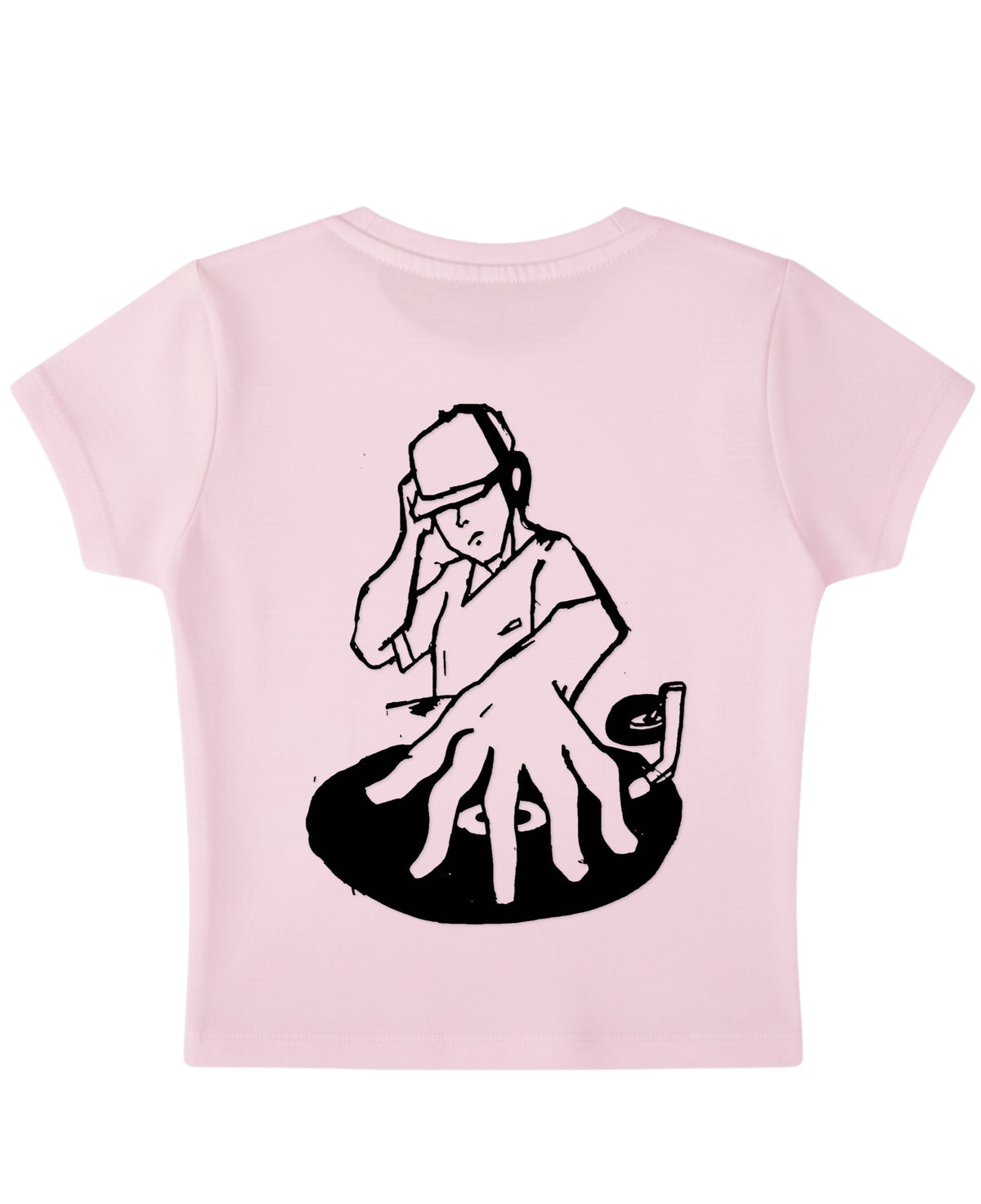 Baby Pink Baby Tee Back Design