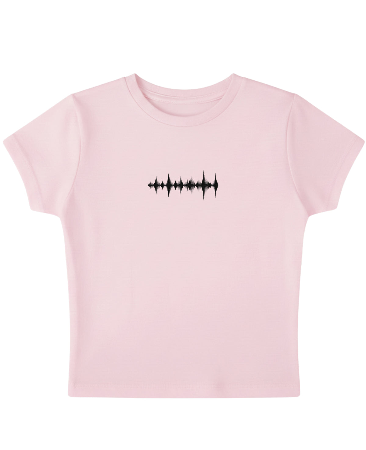 Baby Pink Baby Tee Front Design