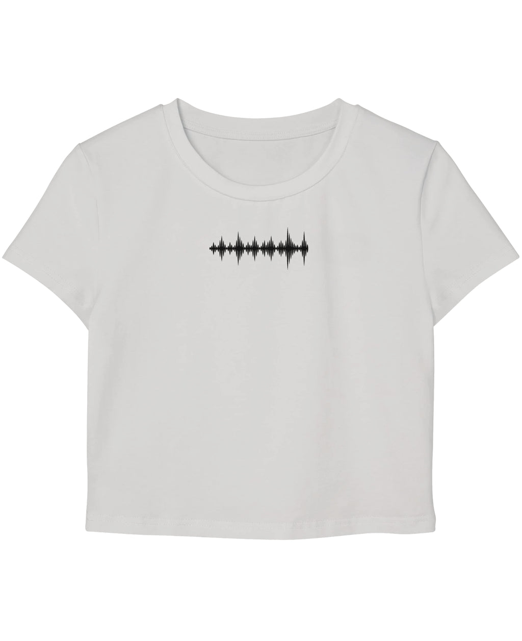 White Baby Tee Front Design