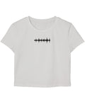 White Baby Tee Front Design