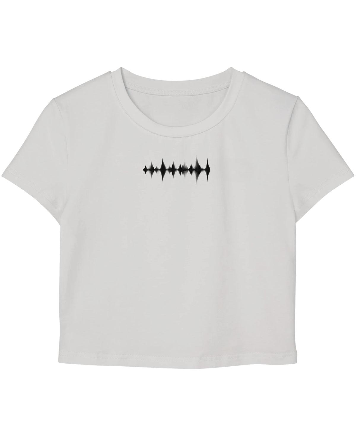 White Baby Tee Front Design