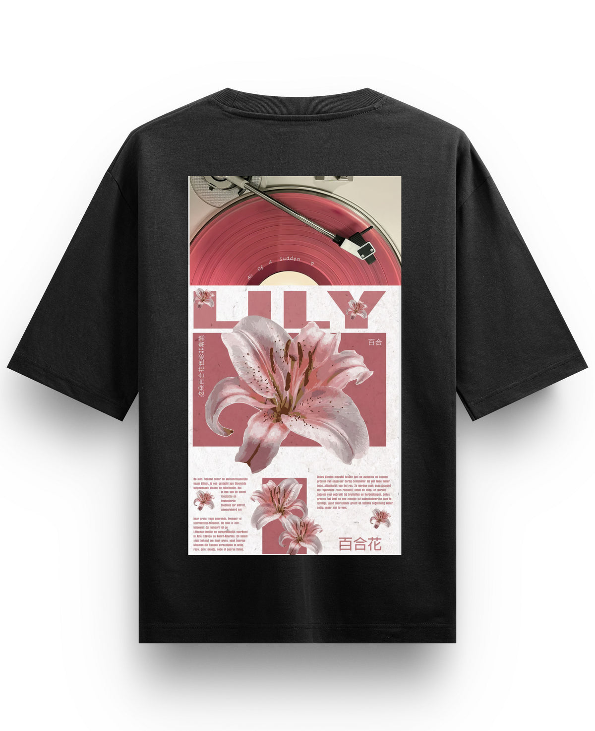 Black Oversized T-shirt Back Design