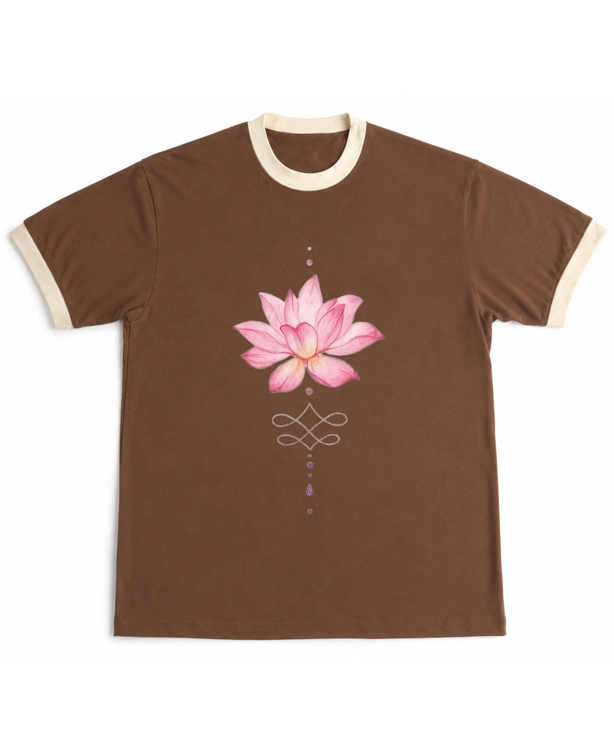 Mousse & Cream Ringer tee Front Design