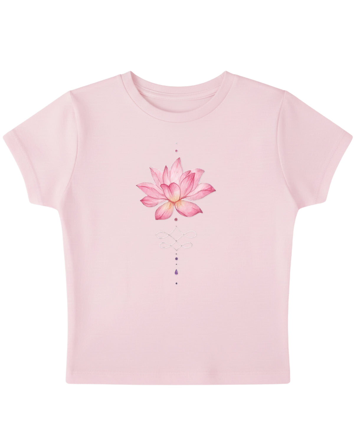 Baby Pink Baby Tee Front Design