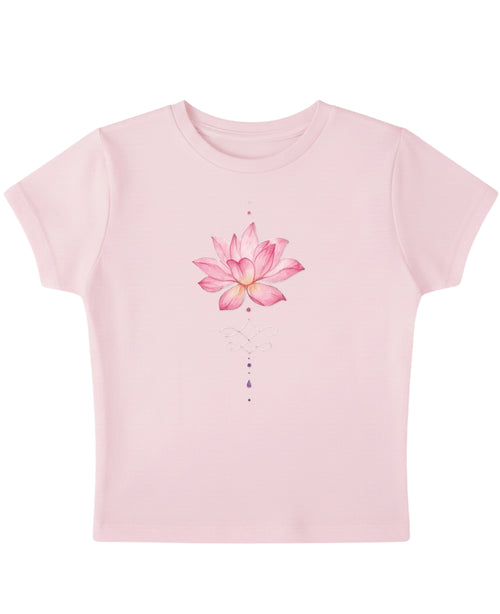Baby Pink Baby Tee Front Design
