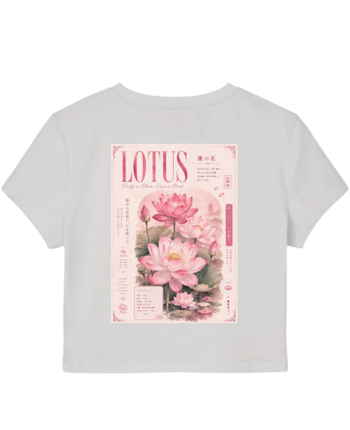 White Baby Tee Back Design