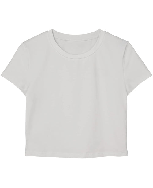 White Baby Tee Front Design