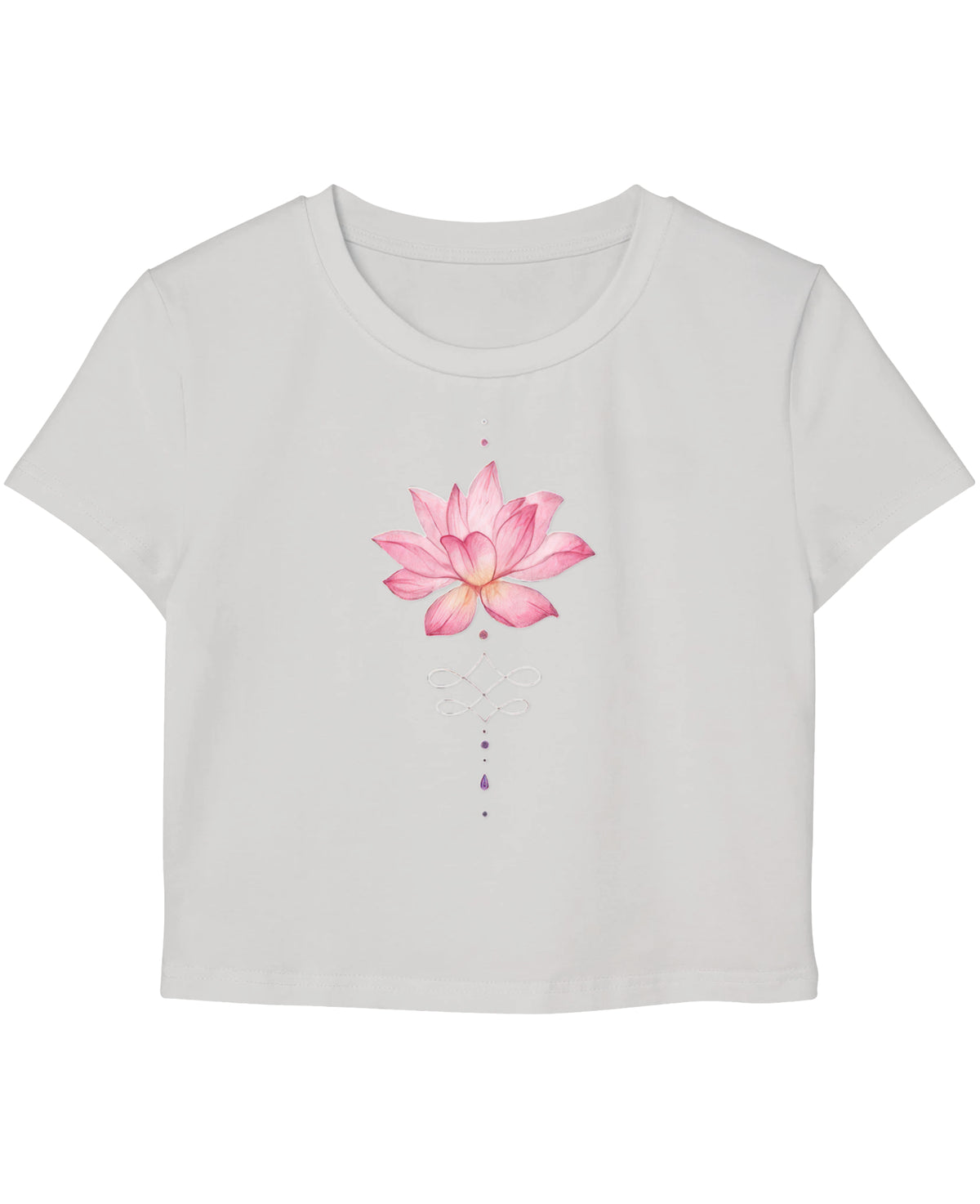 White Baby Tee Front Design