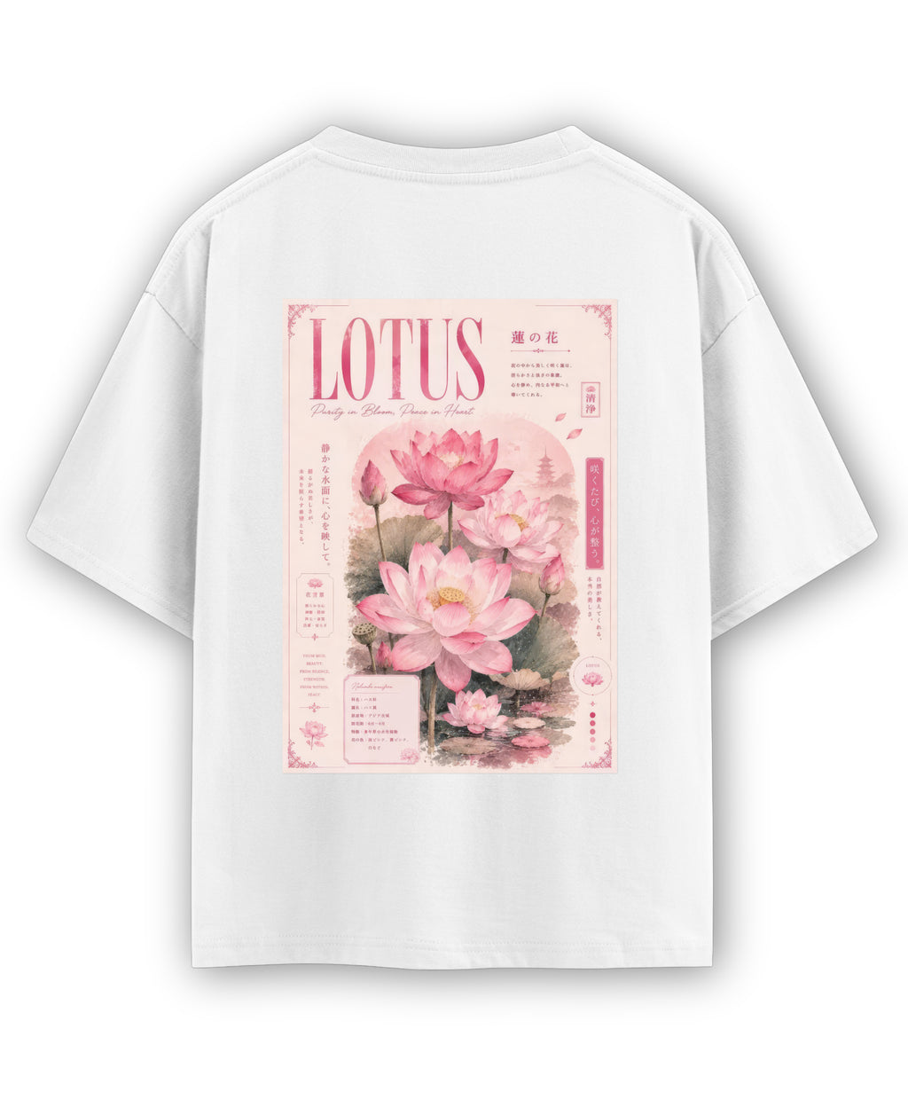 White Oversized T-shirt Back Design