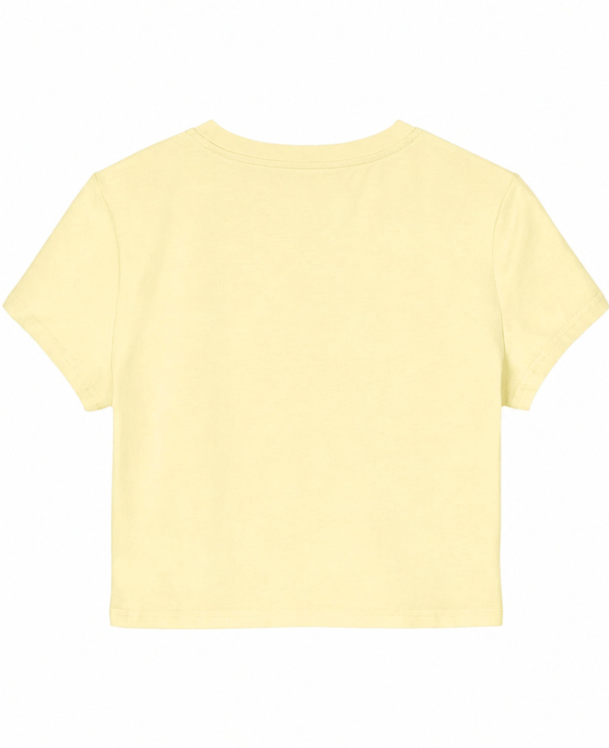 Butter Yellow Baby Tee Back Design