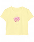 Butter Yellow Baby Tee Front Design