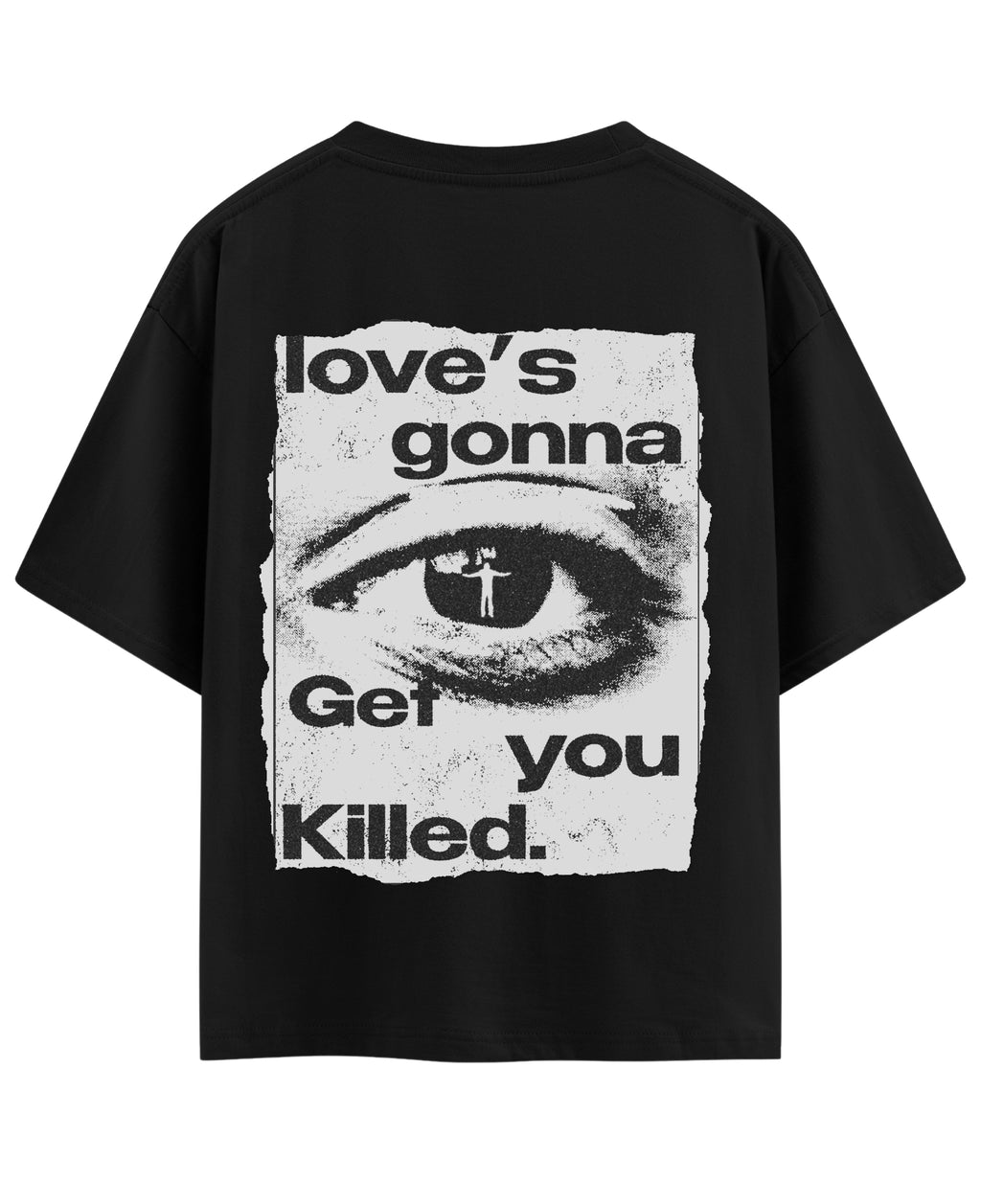 Black Oversized T-shirt Back Design