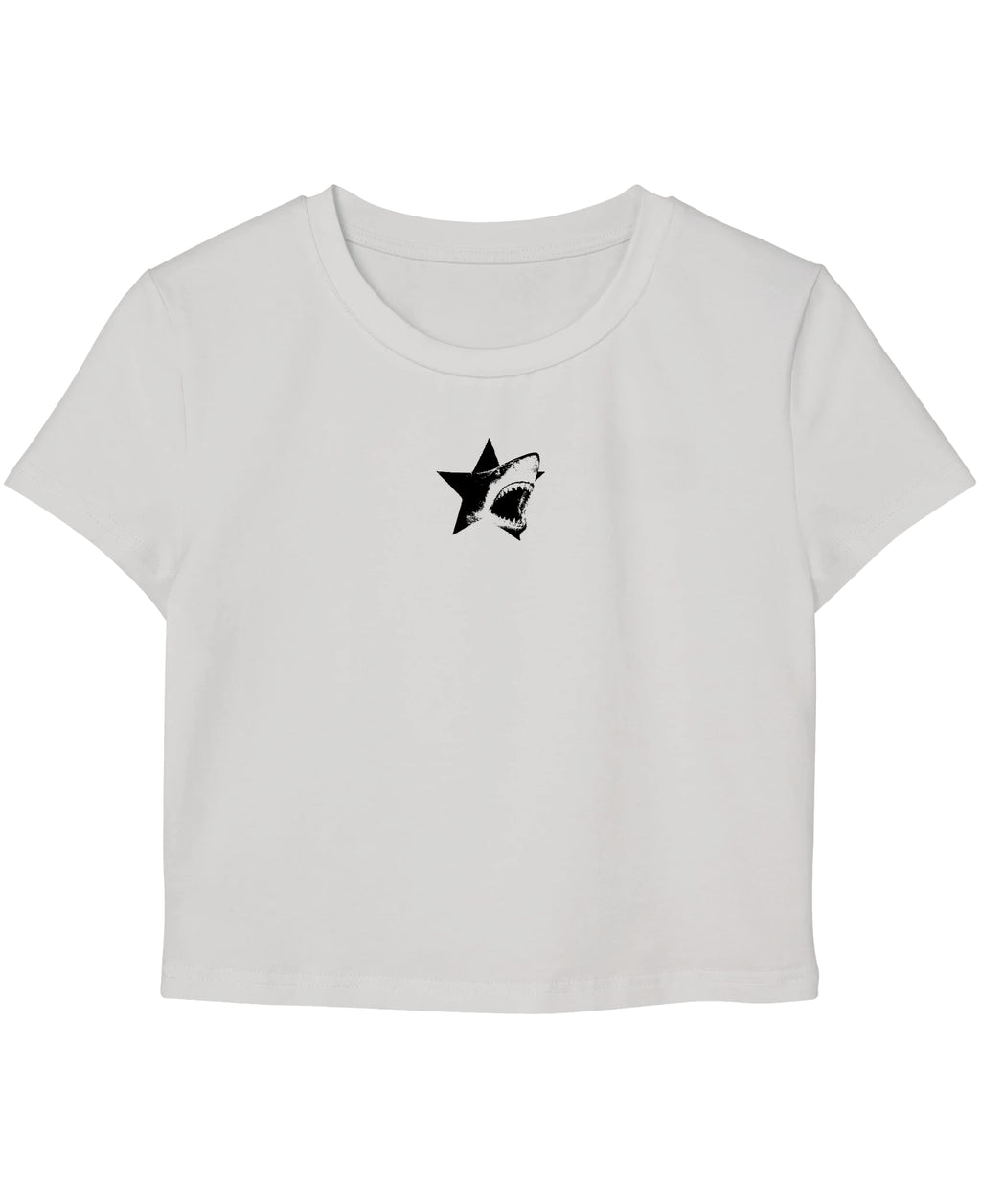 White Baby Tee Front Design