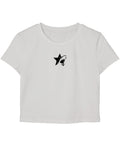White Baby Tee Front Design