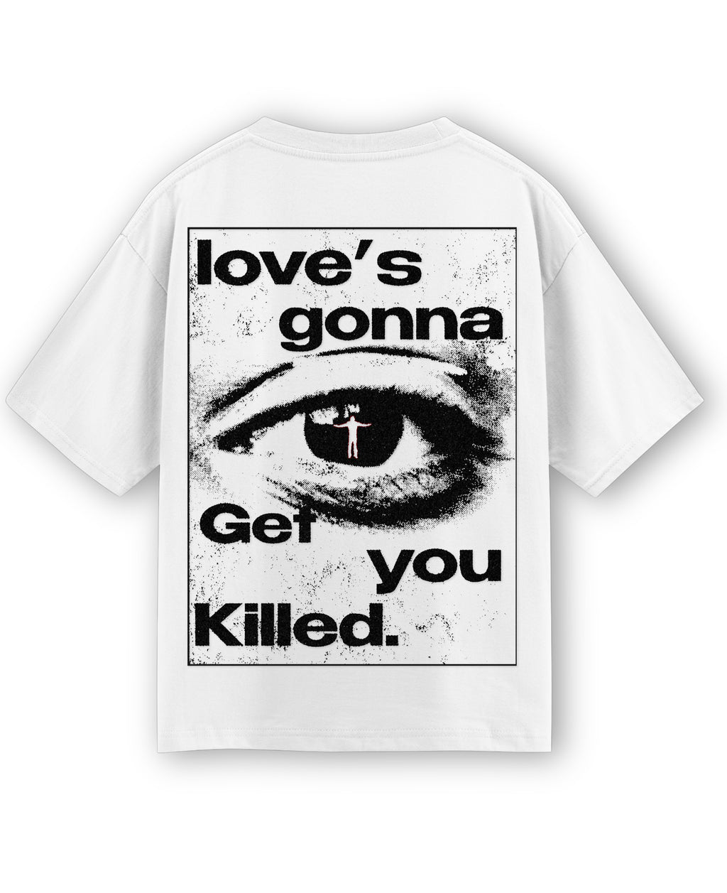 White Oversized T-shirt Back Design