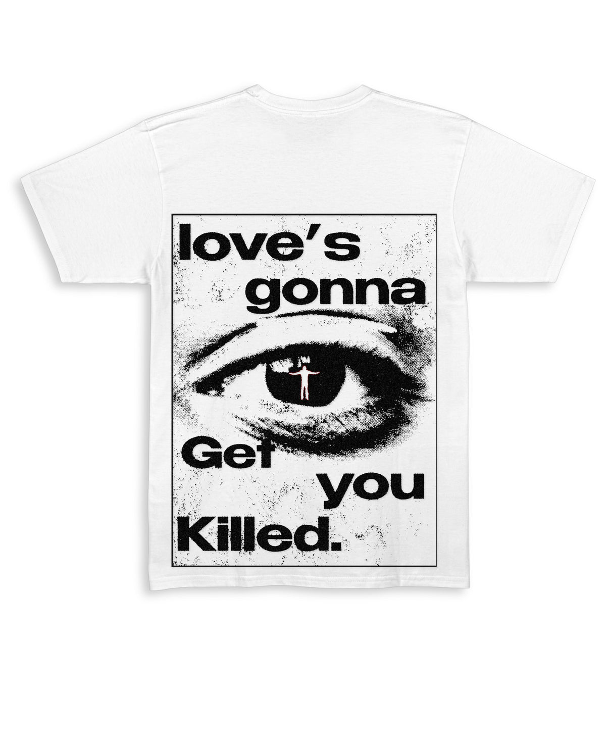 White Regular Fit T-shirt Back Design