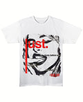 White Regular Fit T-shirt Front Design