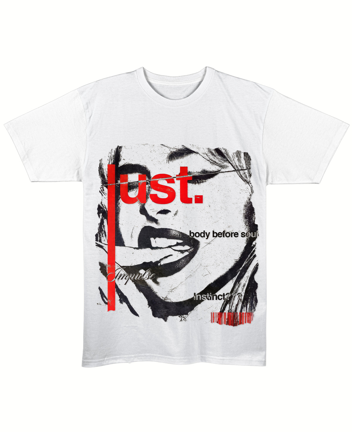 White Regular Fit T-shirt Front Design