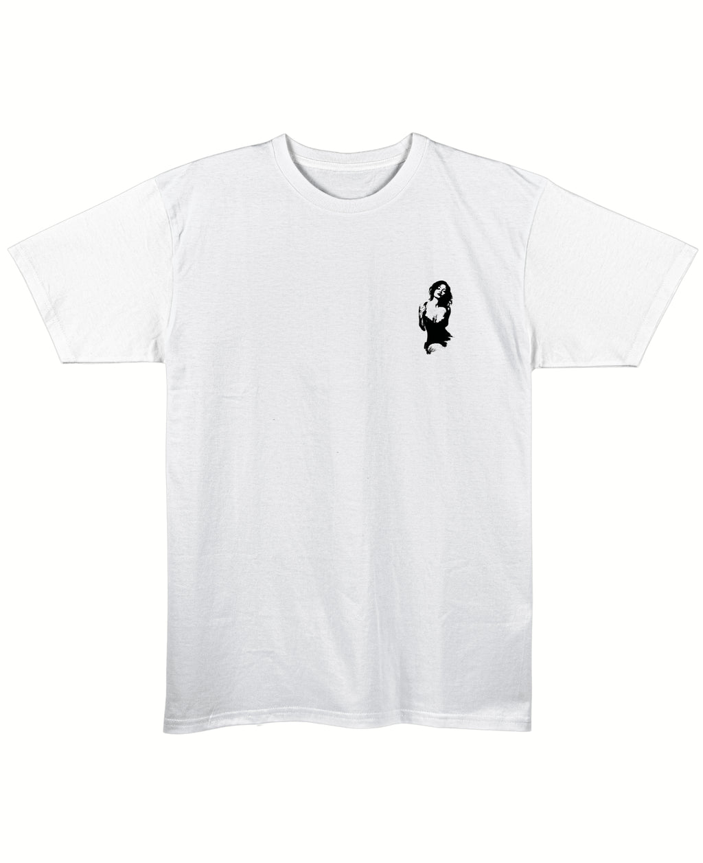 White Regular Fit T-shirt Front Design
