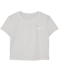 White Baby Tee Front Design