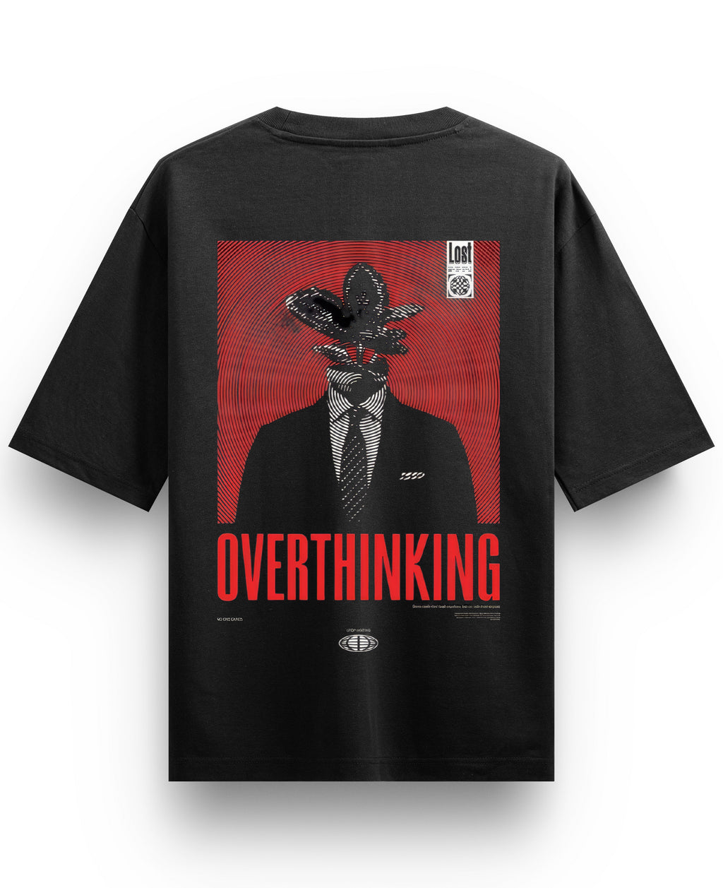 Black Oversized T-shirt Back Design
