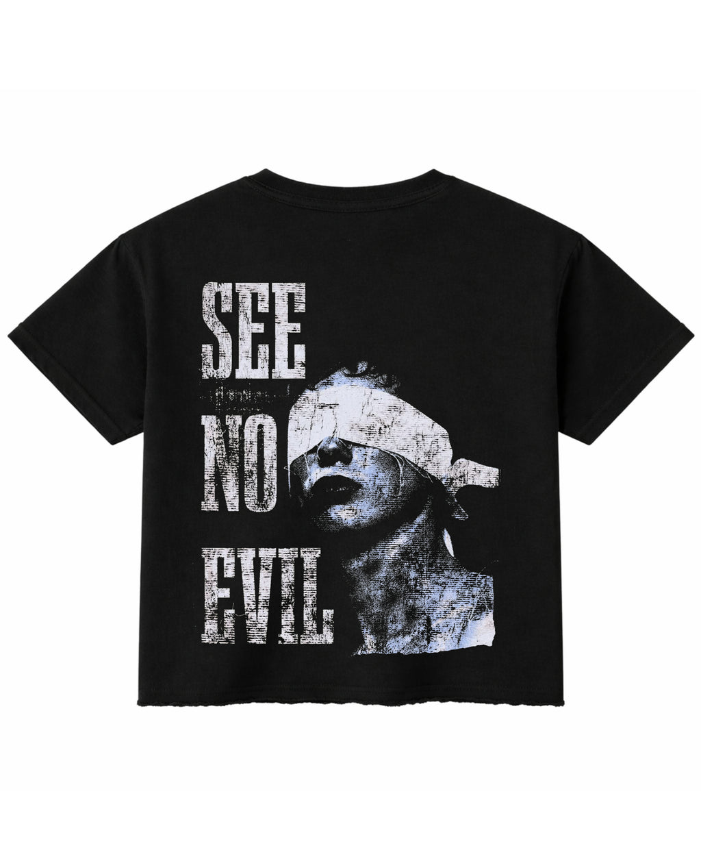 Black Boxy Fit T-shirt Back Design