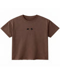 Brown Boxy Fit T-shirt Front Design